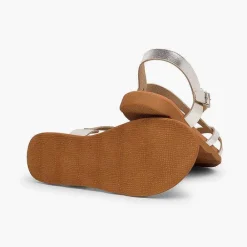 Sandalias<Pisamonas Sandalias Romanas Niña Y Mujer Tiras Metalizadas