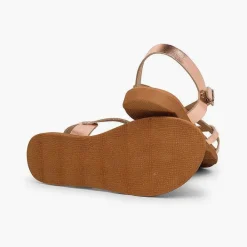 Sandalias<Pisamonas Sandalias Romanas Niña Y Mujer Tiras Metalizadas