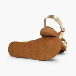 Sandalias<Pisamonas Sandalias Romanas Niña Y Mujer Tiras Metalizadas