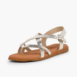 Sandalias<Pisamonas Sandalias Romanas Niña Y Mujer Tiras Metalizadas