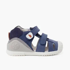 Sandalias<Pisamonas Sandalias Unisex Biogateo Doble Cierre Adherente Color Azul