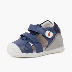 Sandalias<Pisamonas Sandalias Unisex Biogateo Doble Cierre Adherente Color Azul