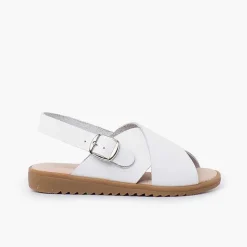 Sandalias<Pisamonas Sandalias Unisex Piel Cruzada Tiras Anchas