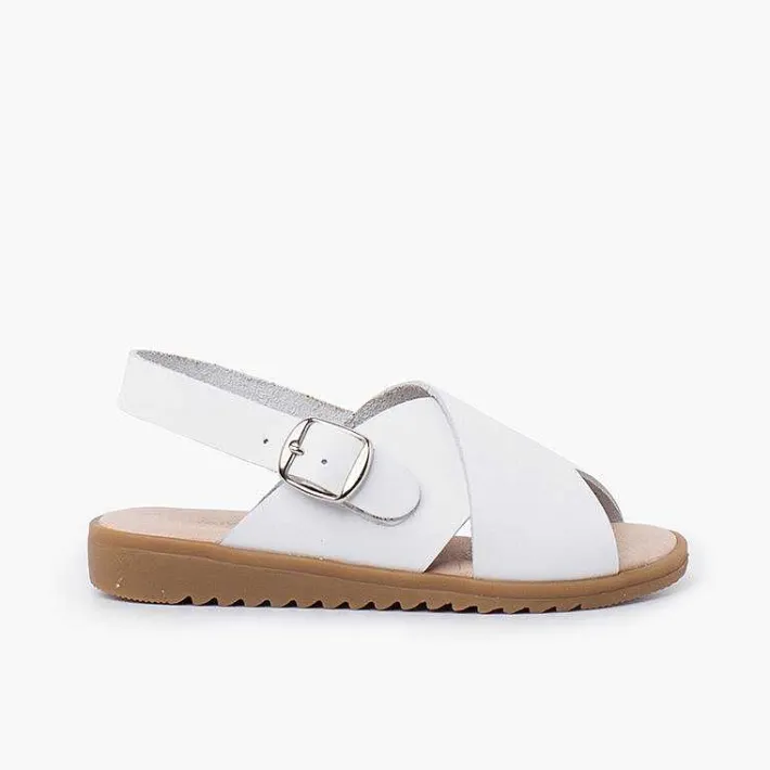 Sandalias<Pisamonas Sandalias Unisex Piel Cruzada Tiras Anchas