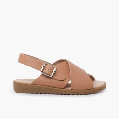 Sandalias<Pisamonas Sandalias Unisex Piel Cruzada Tiras Anchas