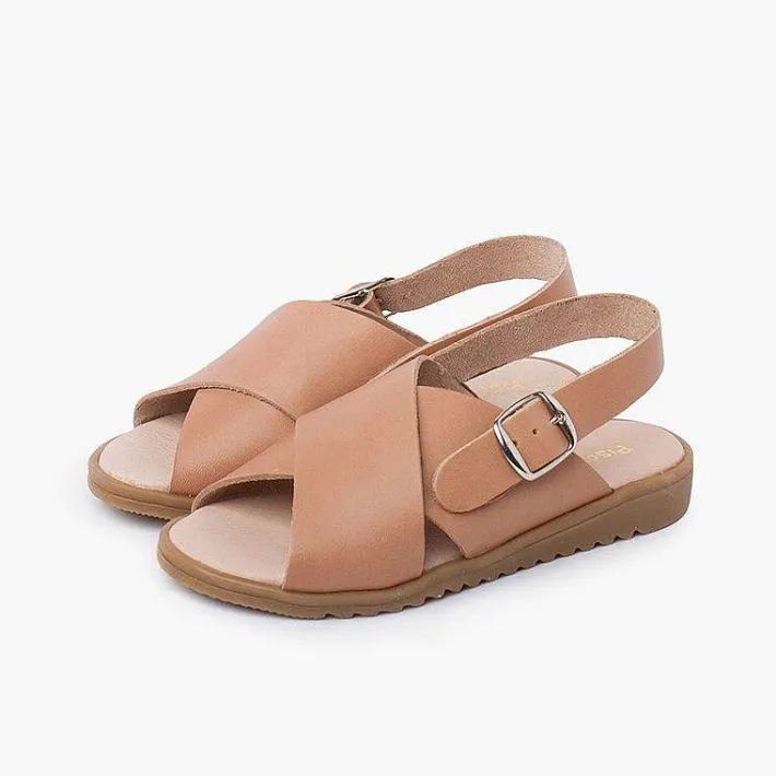 Sandalias<Pisamonas Sandalias Unisex Piel Cruzada Tiras Anchas
