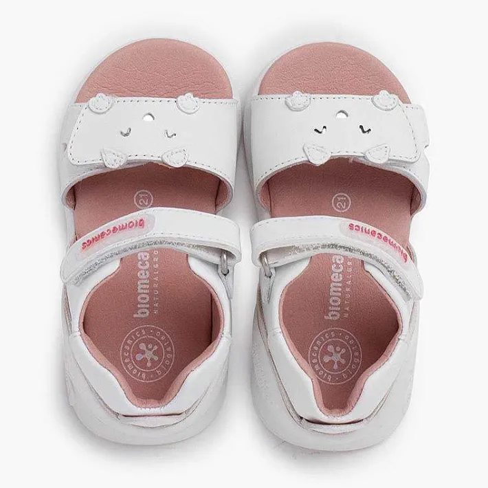 Sandalias<Pisamonas Sandalias Unisex Primeros Pasos Perrito Biomecanics Color Blanco