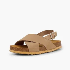 Sandalias<Pisamonas Sandalias Unisex Tiras Cruzadas En Nobuck