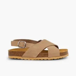 Sandalias<Pisamonas Sandalias Unisex Tiras Cruzadas En Nobuck