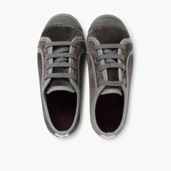 Zapatillas<Pisamonas Zapatilla Terciopelo Con Cordones