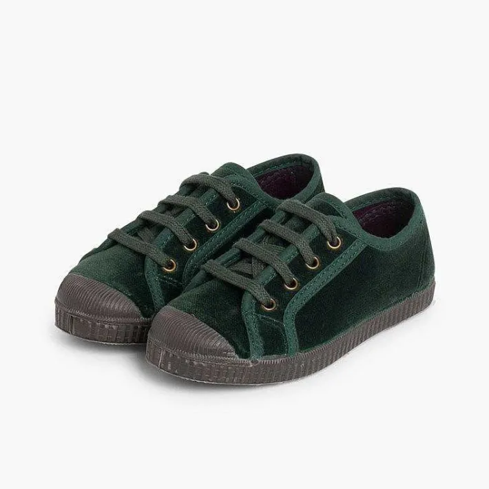 Zapatillas<Pisamonas Zapatilla Terciopelo Con Cordones