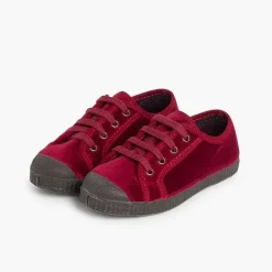 Zapatillas<Pisamonas Zapatilla Terciopelo Con Cordones