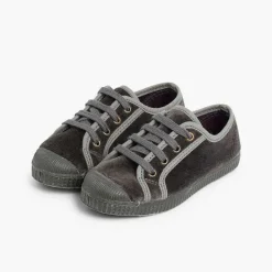 Zapatillas<Pisamonas Zapatilla Terciopelo Con Cordones