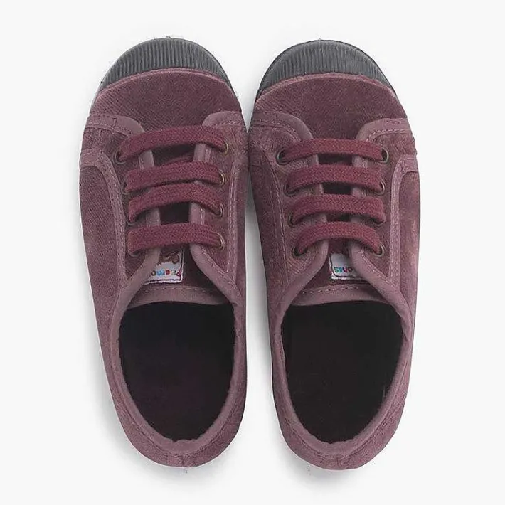 Zapatillas<Pisamonas Zapatilla Terciopelo Con Cordones