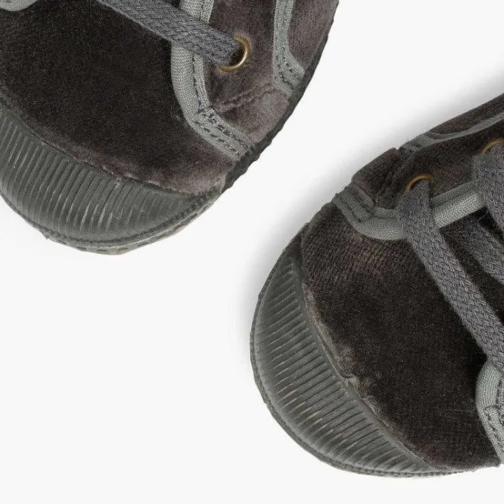 Zapatillas<Pisamonas Zapatilla Terciopelo Con Cordones