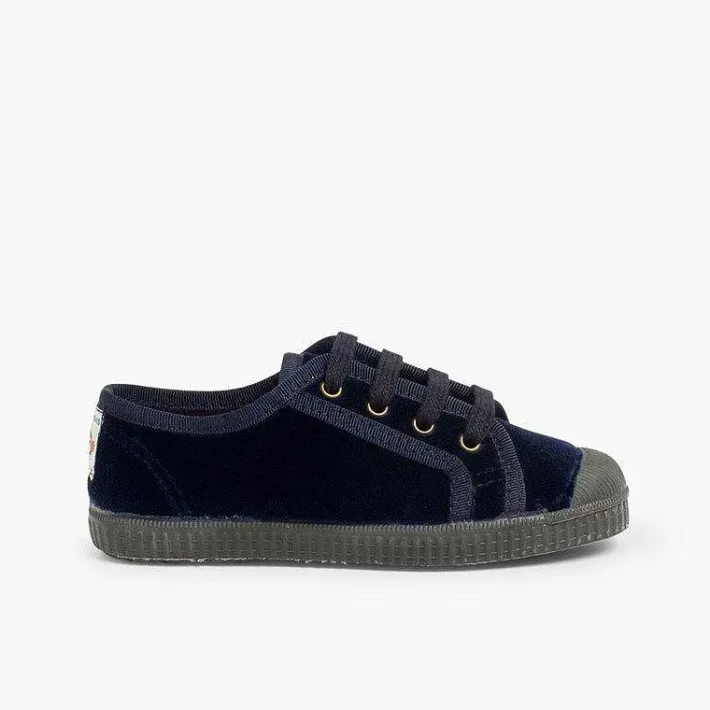 Zapatillas<Pisamonas Zapatilla Terciopelo Con Cordones