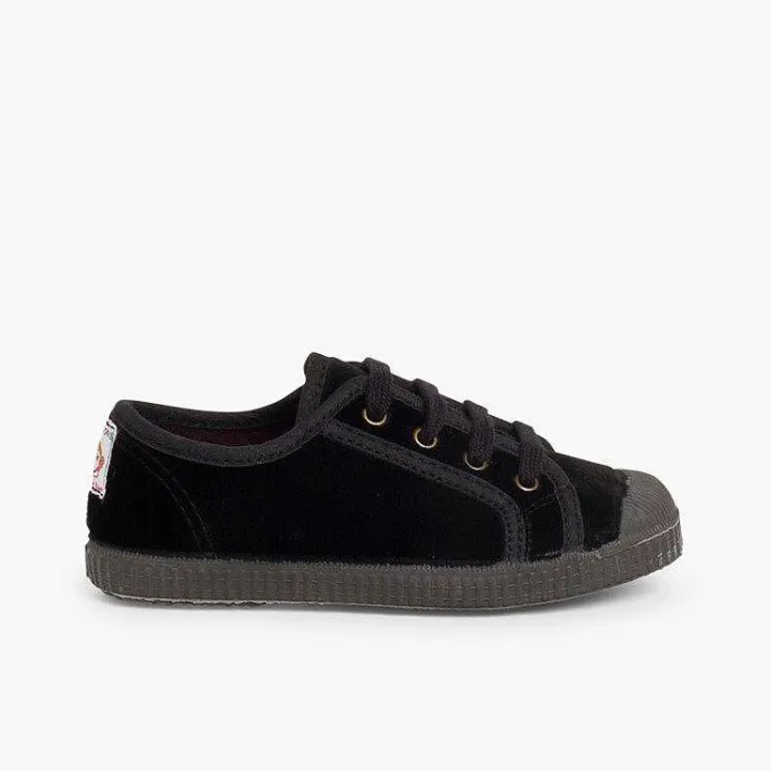 Zapatillas<Pisamonas Zapatilla Terciopelo Con Cordones