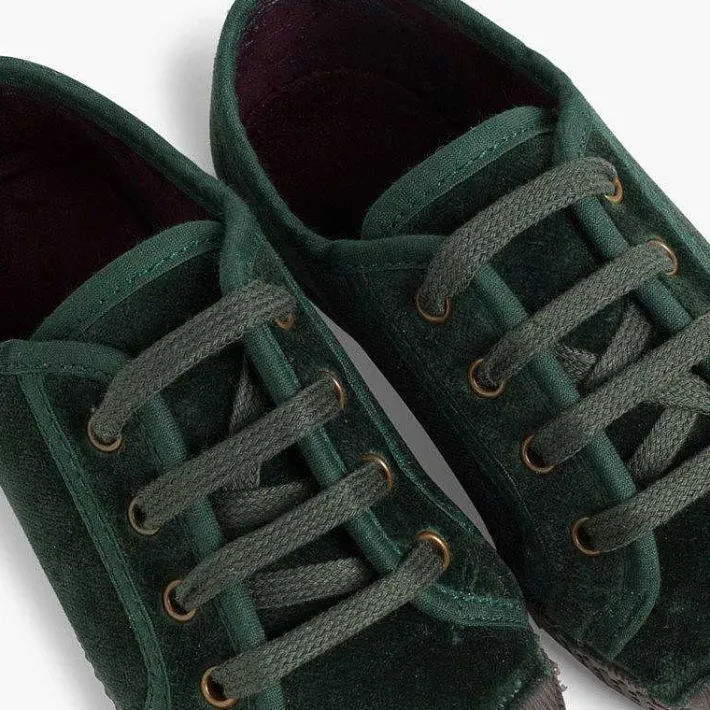 Zapatillas<Pisamonas Zapatilla Terciopelo Con Cordones