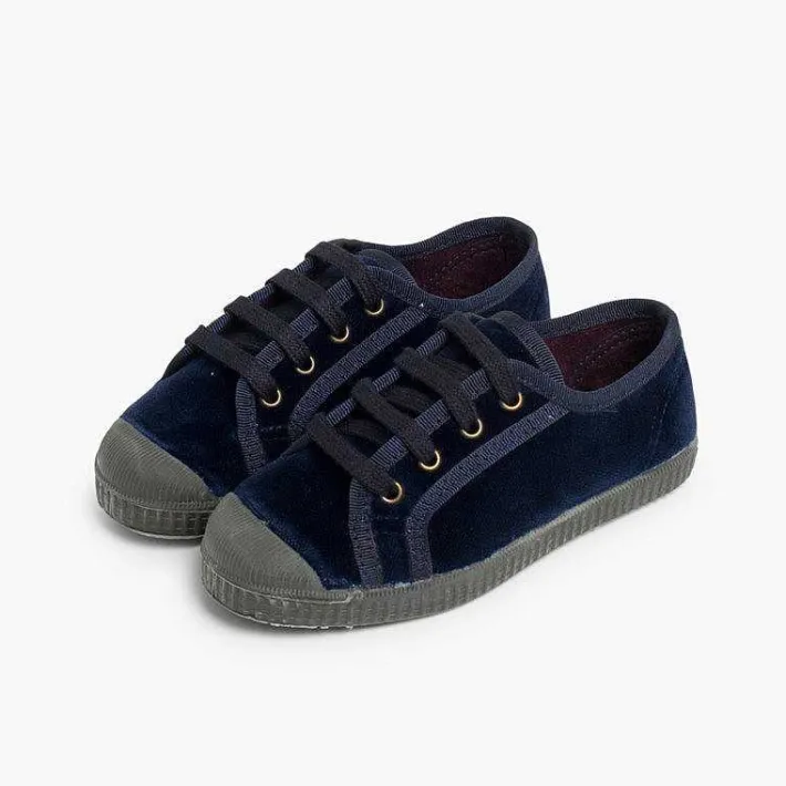 Zapatillas<Pisamonas Zapatilla Terciopelo Con Cordones