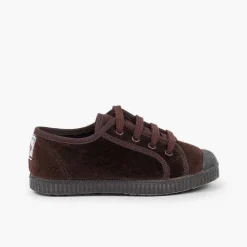 Zapatillas<Pisamonas Zapatilla Terciopelo Con Cordones