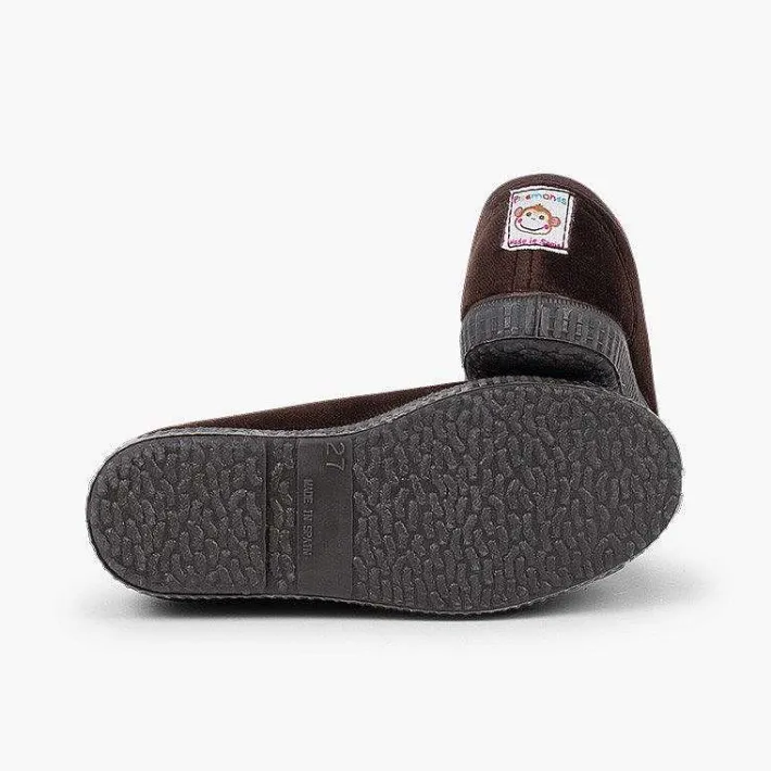 Zapatillas<Pisamonas Zapatilla Terciopelo Con Cordones