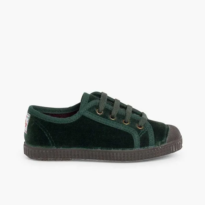 Zapatillas<Pisamonas Zapatilla Terciopelo Con Cordones