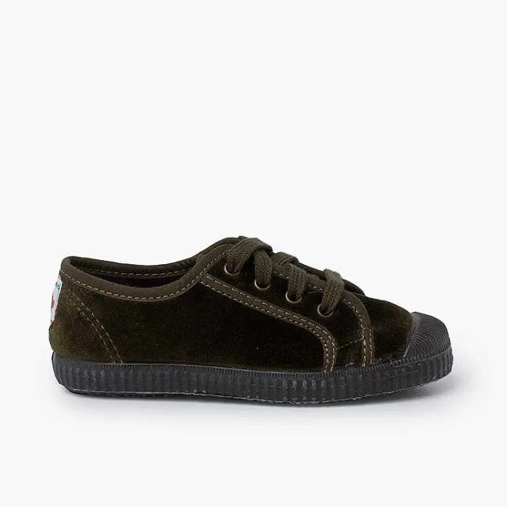 Zapatillas<Pisamonas Zapatilla Terciopelo Con Cordones