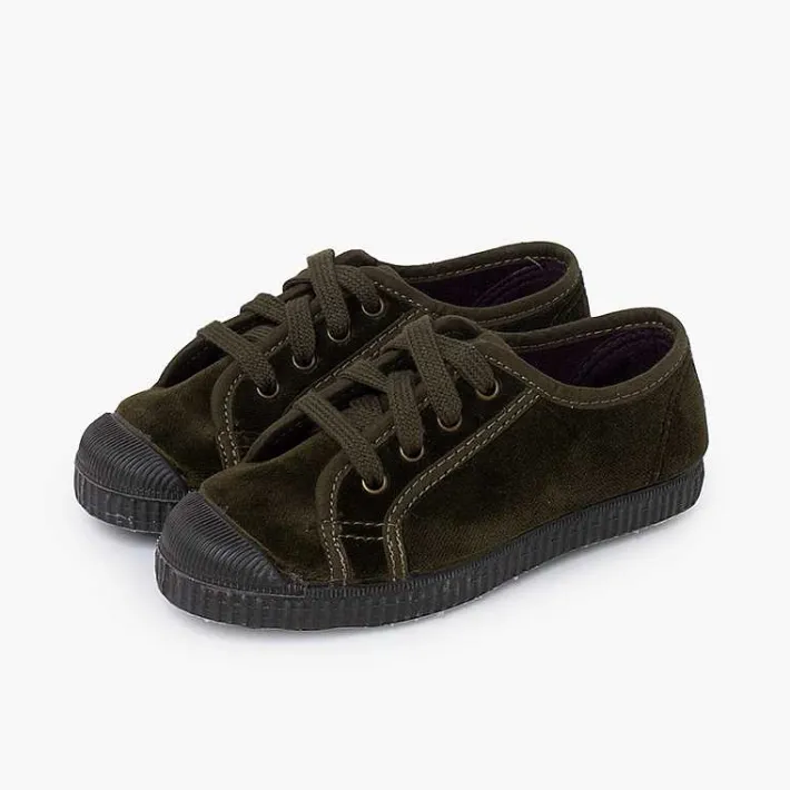 Zapatillas<Pisamonas Zapatilla Terciopelo Con Cordones