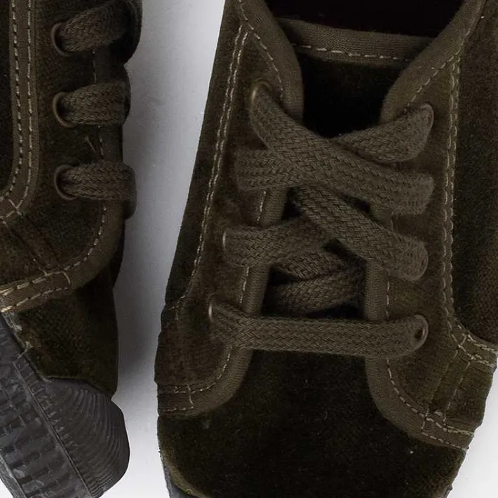 Zapatillas<Pisamonas Zapatilla Terciopelo Con Cordones