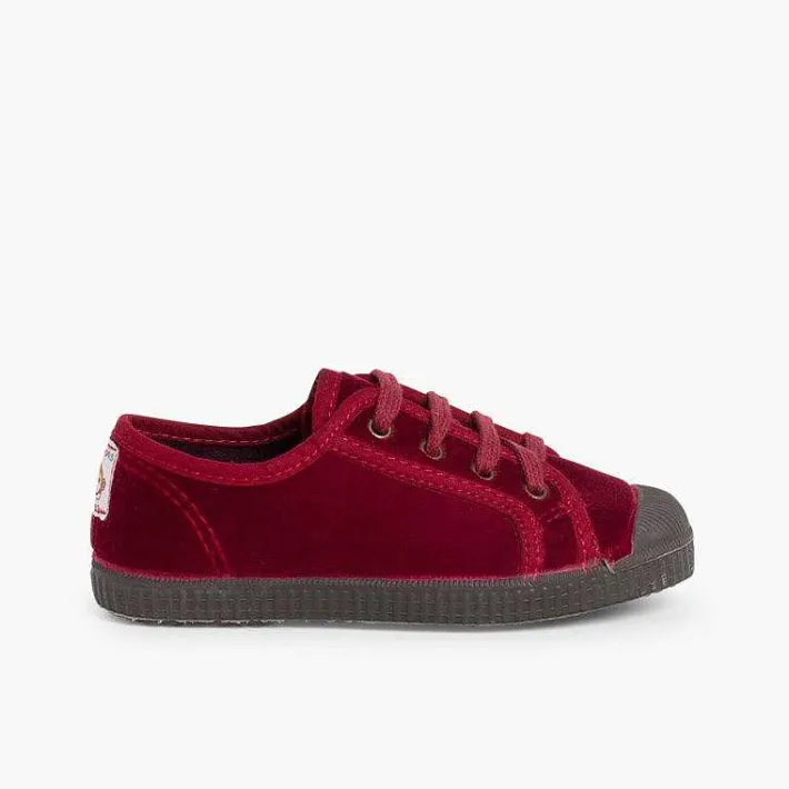 Zapatillas<Pisamonas Zapatilla Terciopelo Con Cordones