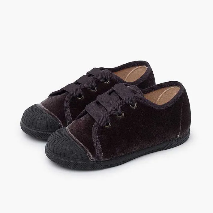 Zapatillas<Pisamonas Zapatilla Terciopelo Cordon Faya