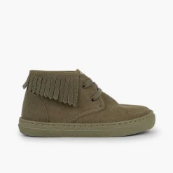 Zapatillas<Pisamonas Zapatillas Altas Con Flecos Para Niños