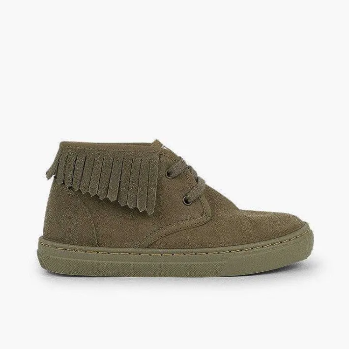 Zapatillas<Pisamonas Zapatillas Altas Con Flecos Para Niños