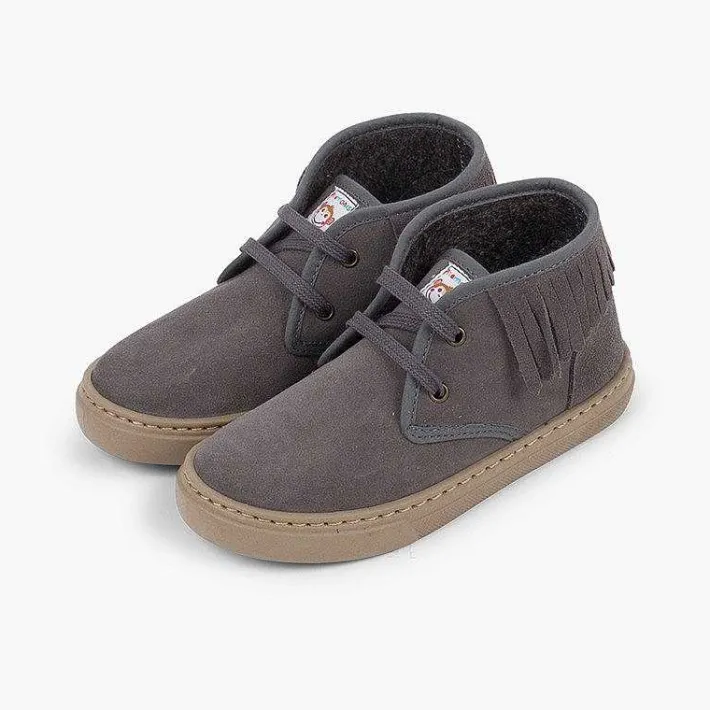 Zapatillas<Pisamonas Zapatillas Altas Con Flecos Para Niños