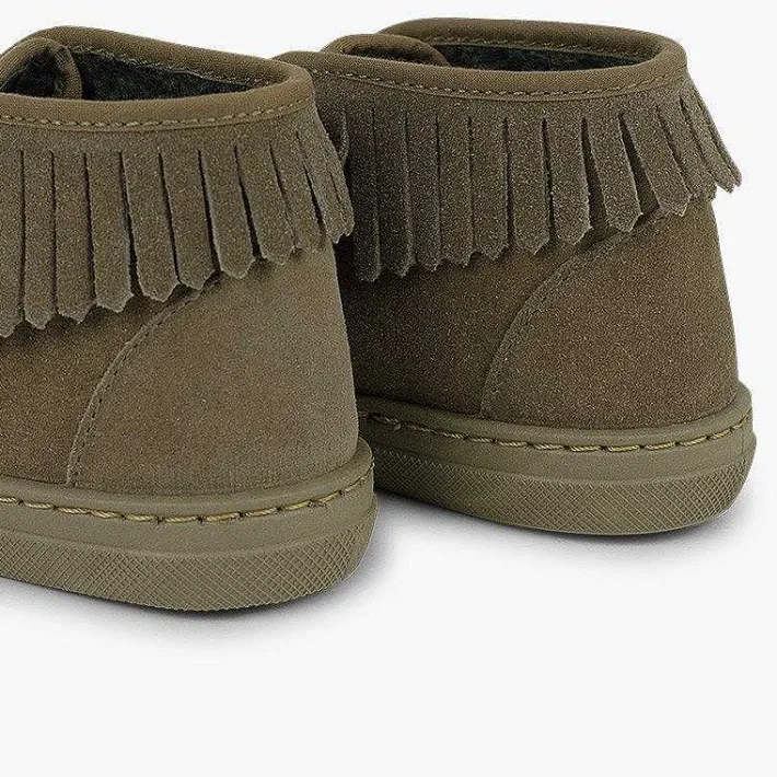 Zapatillas<Pisamonas Zapatillas Altas Con Flecos Para Niños