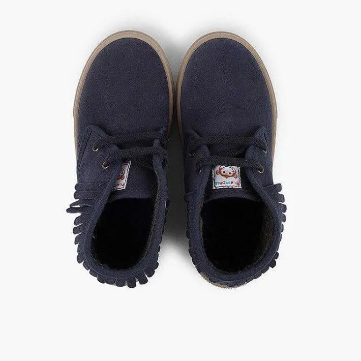 Zapatillas<Pisamonas Zapatillas Altas Con Flecos Para Niños