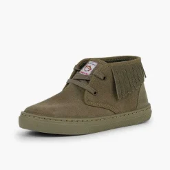 Zapatillas<Pisamonas Zapatillas Altas Con Flecos Para Niños