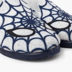 Zapatillas Casa<Pisamonas Zapatillas Bajas Andar Por Casa Tela Arana Color Gris Y Azul
