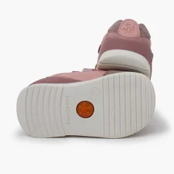 Zapatos Colegiales<Pisamonas Zapatillas Biomecanics Doble Tira Adherente Corona Color Rosa