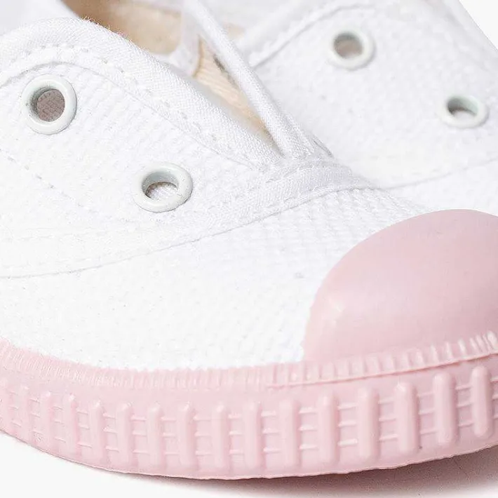 Zapatillas<Pisamonas Zapatillas Blancas Sin Cordones Suela Colores