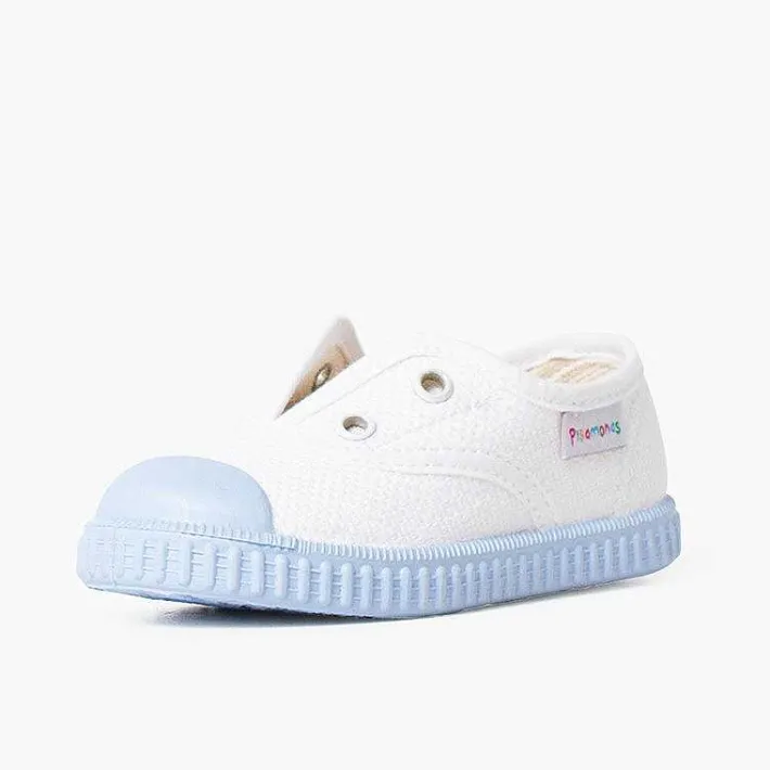 Zapatillas<Pisamonas Zapatillas Blancas Sin Cordones Suela Colores