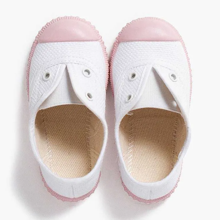 Zapatillas<Pisamonas Zapatillas Blancas Sin Cordones Suela Colores