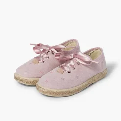 Zapatillas<Pisamonas Zapatillas Bordado Estrellas Cordones Raso