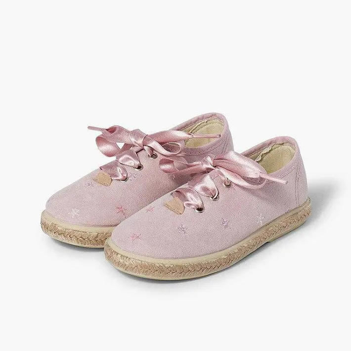 Zapatillas<Pisamonas Zapatillas Bordado Estrellas Cordones Raso