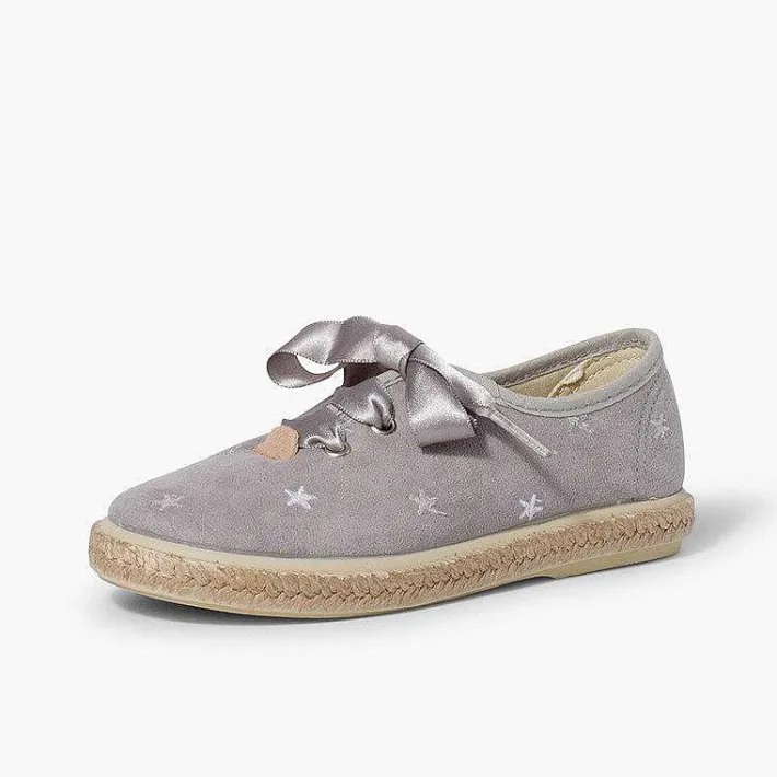 Zapatillas<Pisamonas Zapatillas Bordado Estrellas Cordones Raso