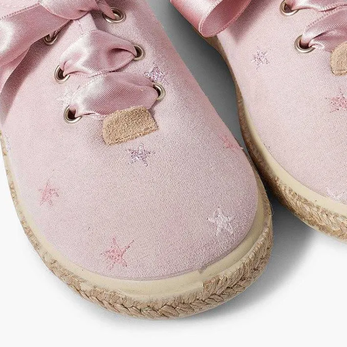 Zapatillas<Pisamonas Zapatillas Bordado Estrellas Cordones Raso