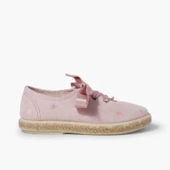 Zapatillas<Pisamonas Zapatillas Bordado Estrellas Cordones Raso
