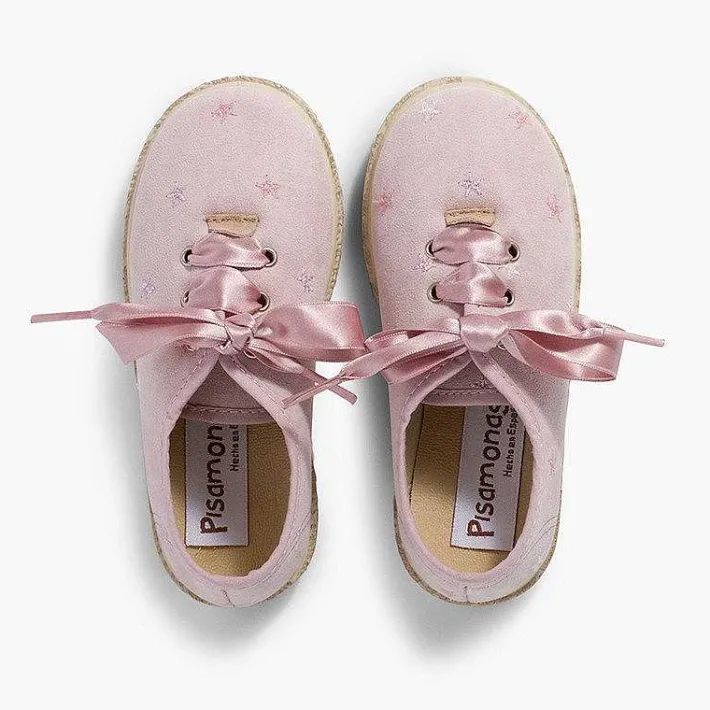 Zapatillas<Pisamonas Zapatillas Bordado Estrellas Cordones Raso