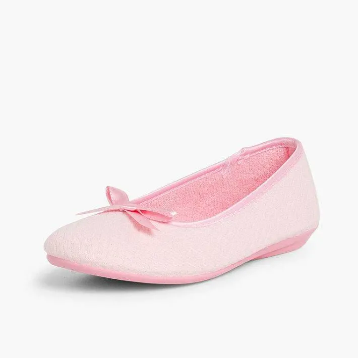 Zapatillas Casa<Pisamonas Zapatillas Casa Bailarina Con Lazo