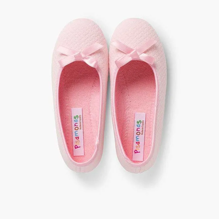 Zapatillas Casa<Pisamonas Zapatillas Casa Bailarina Con Lazo